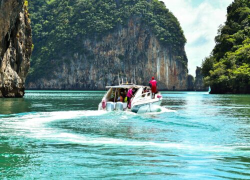 Phuket to Krabi 4 Island Tour by Big Boat and Speed Boat