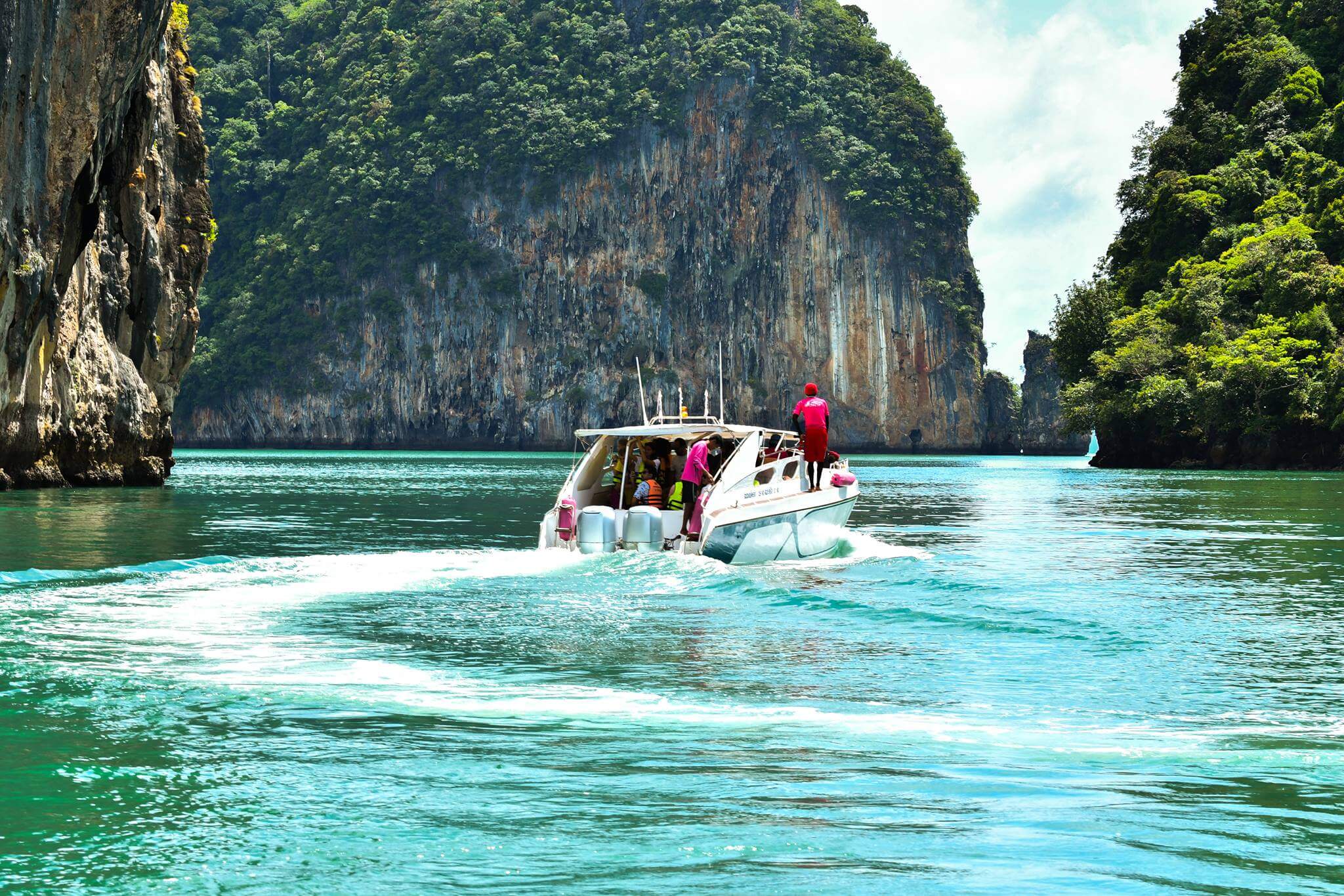 Phuket to Krabi 4 Island Tour by Big Boat and Speed Boat