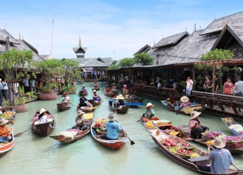 Floating Market Entry Ticket with Boat Ride