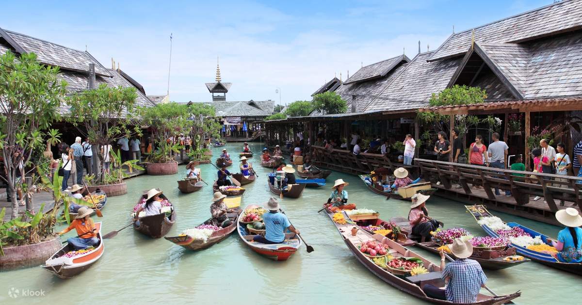 Floating Market Entry Ticket with Boat Ride